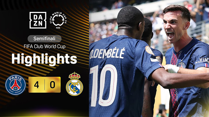 PSG DEVASTANTE, poker e finale Mondiale: PSG-Real Madrid 4-0 | FIFA CWC | DAZN Highlights