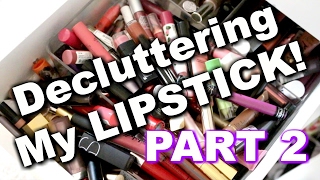 LIVE CHAT: DECLUTTERING My HUGE Lipstick Collection! OMG! PART 2 | Jen Luvs Reviews