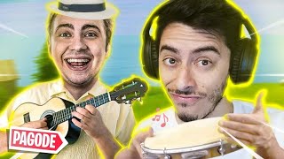 MANDAMOS UM PAGODE NO MEIO DA PARTIDA! - Fortnite ft. Alanzoka