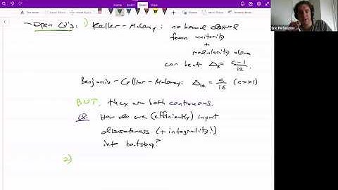 Eric Perlmutter Lecture 4 on Bootstrap for AdS CFT
