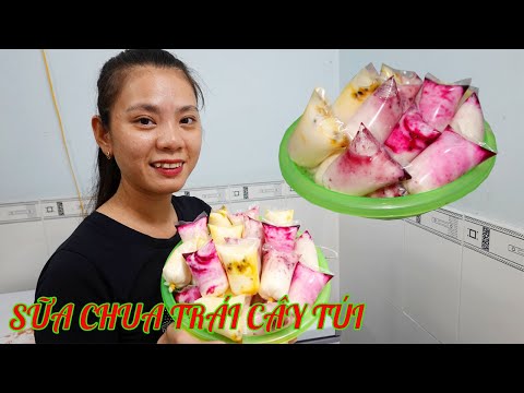 Cách làm sữa chua túi trái cây dẻo ngon giải khát mùa nóng