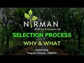 Nirman selection process  why  what  amrut bang  nirman