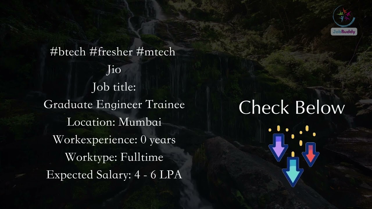 Graduate Engineer Trainee (Jio)