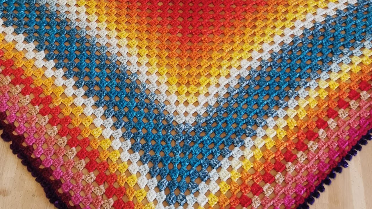 Crochet shawl tutorial - YouTube