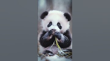 Did you know pandas spend about 12 hours a day eating bamboo? #Pandas #CuteAnimals #animalfacts