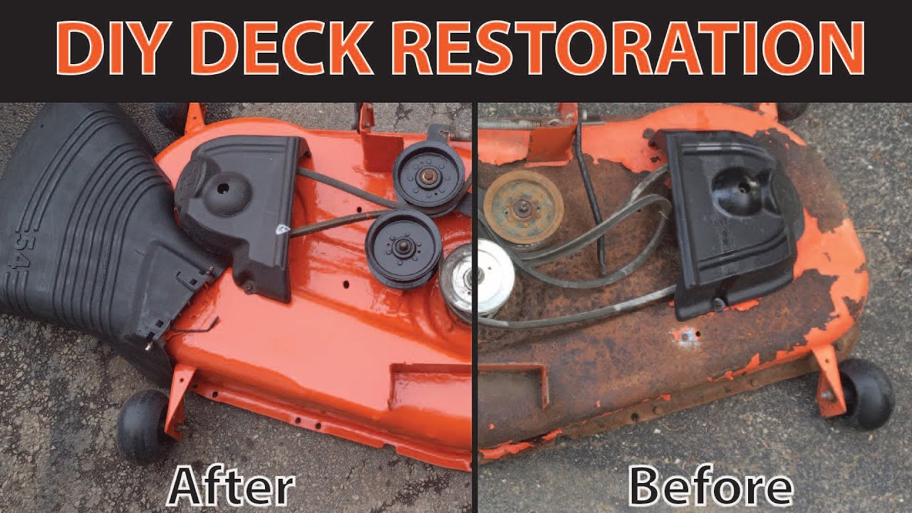 Lawn Mower Cutting Deck Restoration RZ 5424 YouTube