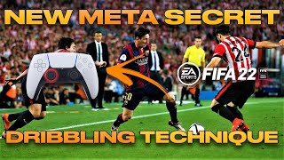 FIFA 22 NEW *META SECRET LEFT STICK DRIBBLING TECHNIQUE*// PRO DRIBBLING TIPS
