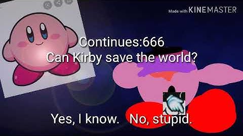 Kirby Dreamland 4: Kirby Odyssey Quest (Wii Genesis Bootleg) Continue And Game Over