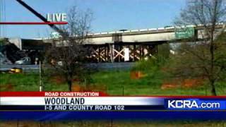 Road Construction Begins on I-5 In Woodland