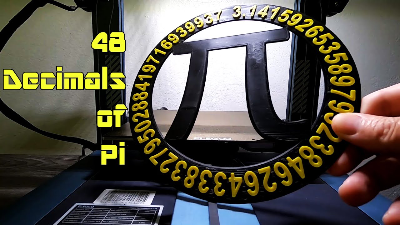 Pi Circle (48 Decimals) - 3D Print Timelapse - YouTube