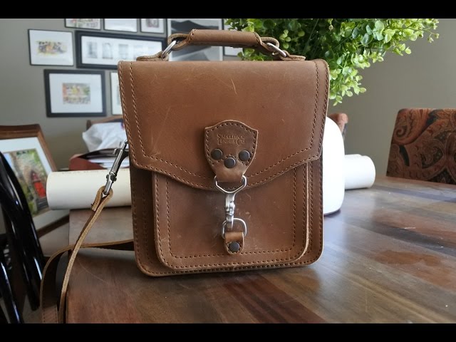 Leather Front Pocket Satchel