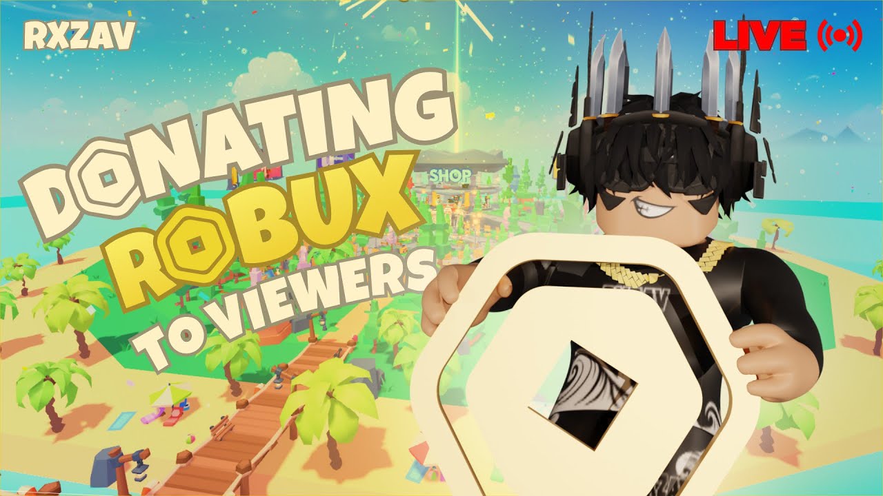 1,000 ROBUX GIVEAWAY! | DONATING ROBUX TO VIEWERS! | REAL LIVE STREAM | Pls Donate | ROBLOX
