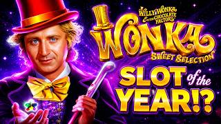 😲WOW!😲 AWESOME FIRST ATTEMPT in NEW WILLY WONKA SWEET SELECTION Slot Machine! NEAR PERFECT SESSION!