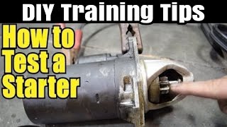 How to Test Your Car's Starter and Solenoid Assembly. DIY Training