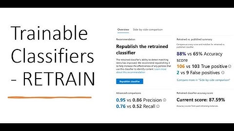 How to Retrain a Trainable Classifier
