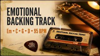 EMOTIONAL Guitar Backing Track | [EM] | [95] BPM | Instrumental Jam Track for Practice