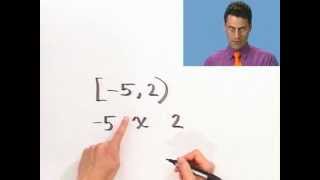 Inequalities and Interval Notation, Part 2 of 2, from Thinkwell's College Algebra
