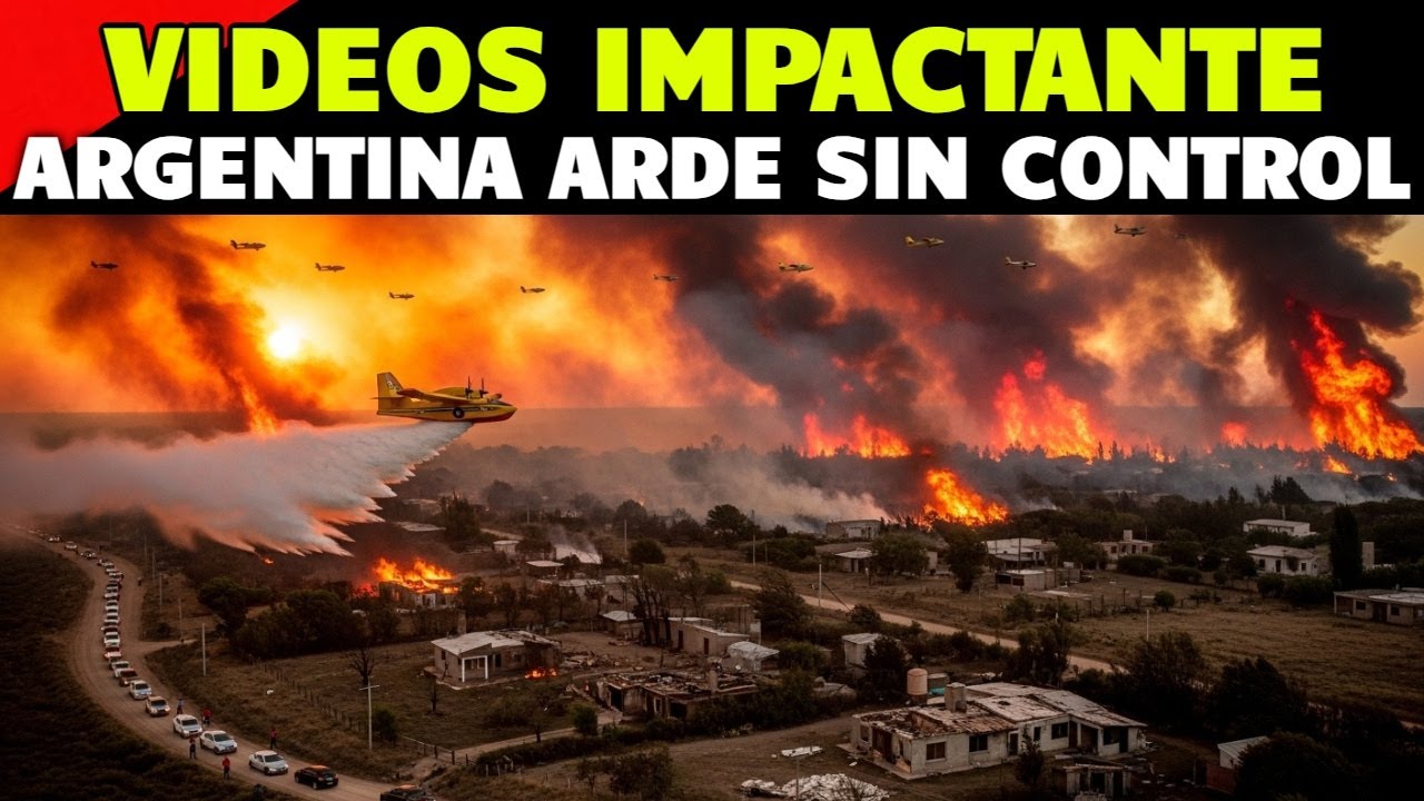 URGENTE: ARGENTINA ARDE SIN CONTROL: PODEROSAS LLAMAS ARRASAN TODO Y OBLIGAN A EVACUAR A MILES