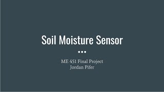 Jordan Pifer ME 451 Final Project Video