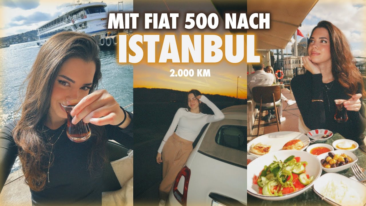 mit fiat 500 nach istanbul 🚗🕌| pakete, job, makeup, && |  vlog #3  | ay