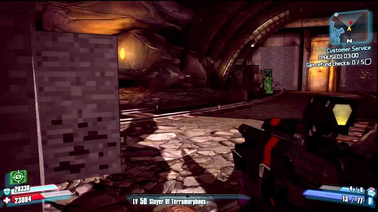 Borderlands 2 | MineCraft Easter Egg - YouTube