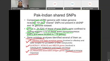 Part 4: Genome sequencing and variant analysis of a Pakistani individual (Prof. Kamran Azim)