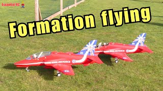 Fms Red Arrows Bae Hawk | Head Tracked Fpv Conversion | More Formation Flying Practice !