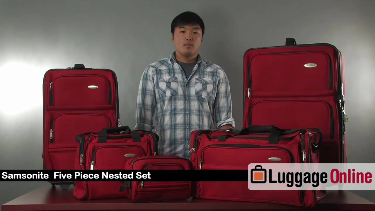 repetitie Het koud krijgen lila Samsonite 5-Piece Nested Luggage Set Review - Luggage Online - YouTube