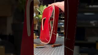 Leather Goods ｜ Handmade Leather Button ｜ Leather Craft ASMR  #asmr #diy #leathercraft