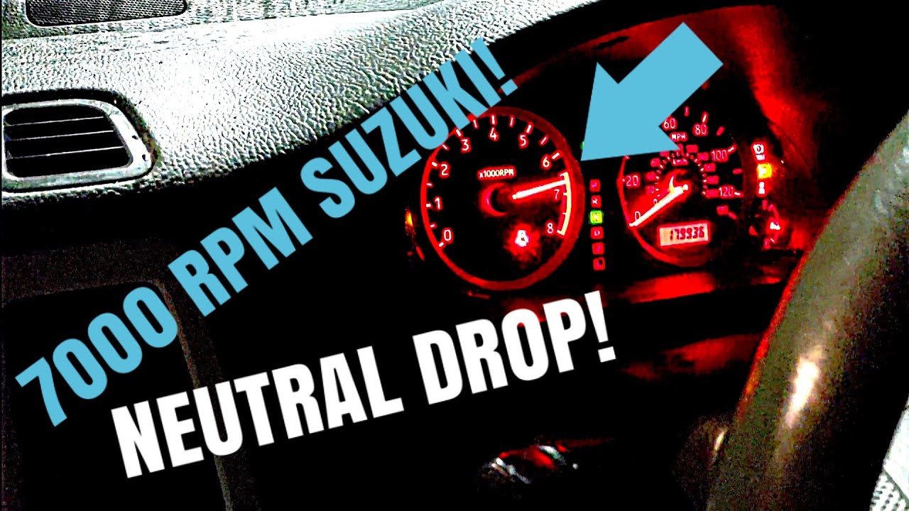 Suzuki Sh*t Pail 7000 RPMs All Day Long! Neutral Drop! - YouTube