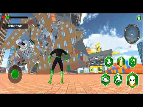 Spider Rope Hero Man Gangster Crime City Battle