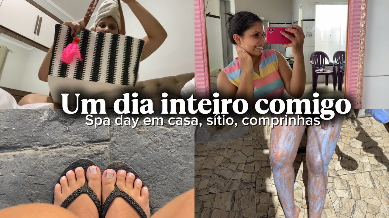 Spa day em casa, comprinhas para praia, organizando as bolsas, sítio ~vlog morando sozinha~