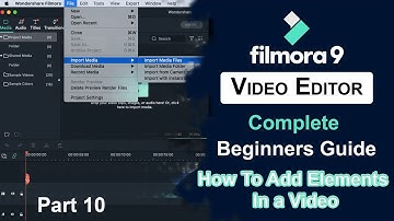 Part 10: How to Use Edit or Add Elements in Filmora 9 | Filmora Tutorial for Adding Elements