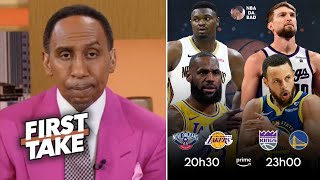 FIRST TAKE | Stephen A Smith on Lakers-Pelicans; Warriors-Kings: LeBron, Zion, Steph or Fox will win