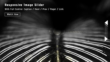 Responsive Image Slider With Full Control. Watch How to Create it from Scratch
