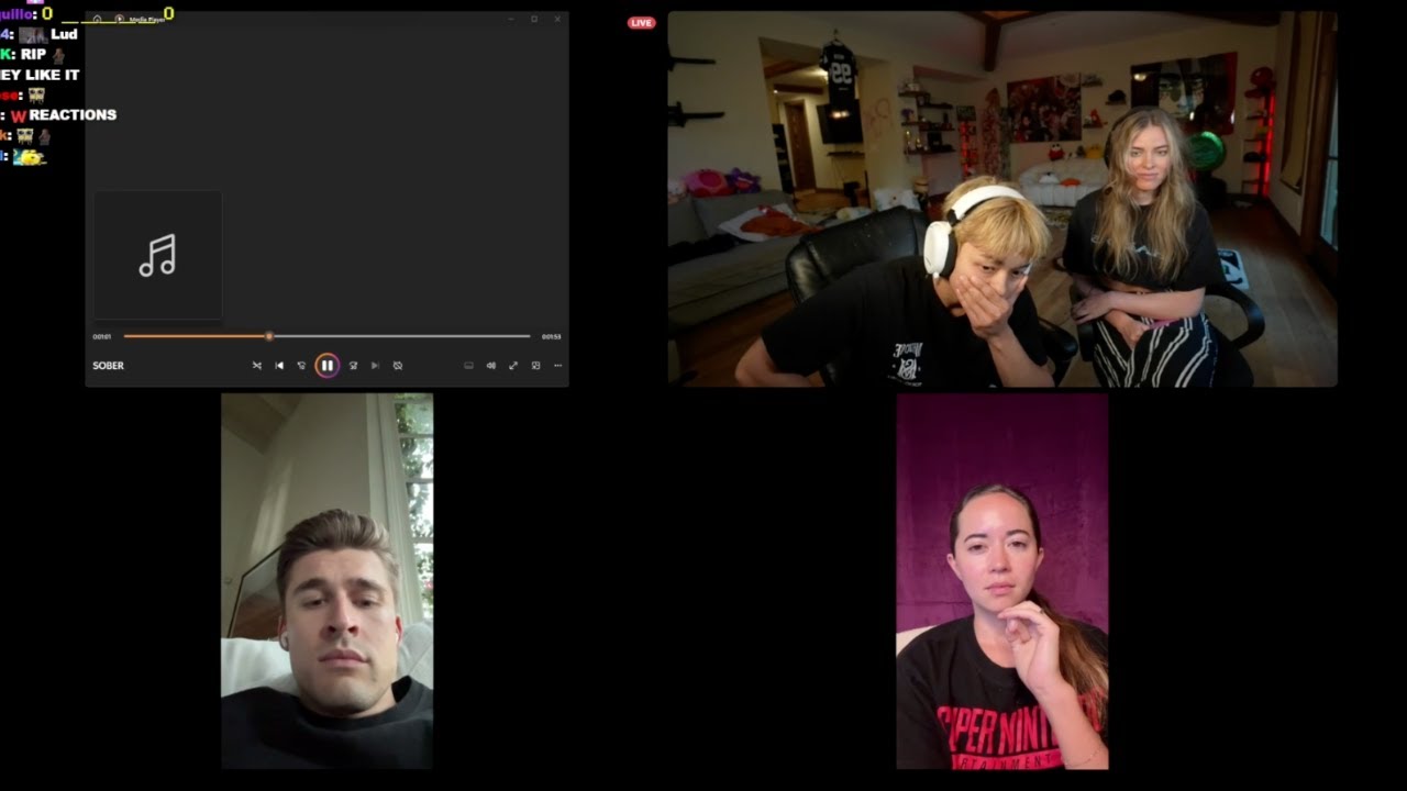 Ludwig And Maya React to Jason's & Qt Break Up Song