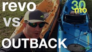 KAYAK FISHING - Hobie Revolution 13 versus Outback - REVIEW