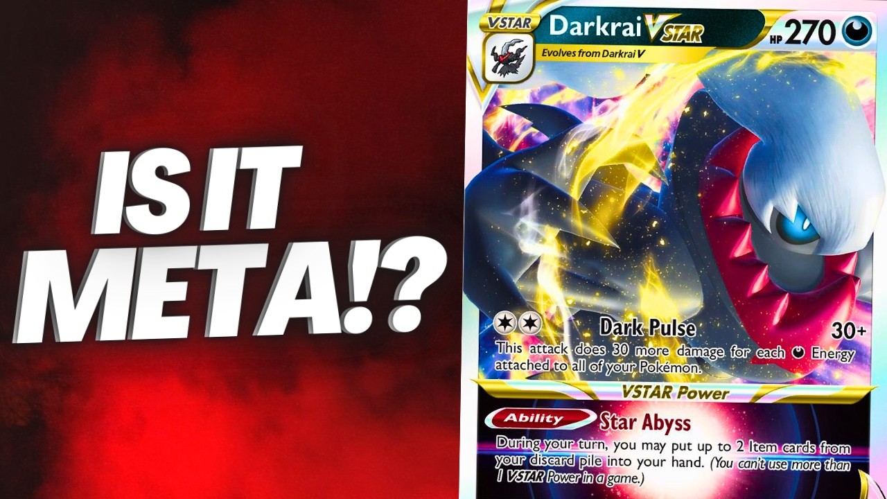 darkrai vstar pokemon card from Crown Zenith Weakness / Resistance / Retreat Cost 2022 Pokemon Japanese Sword &