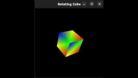 3D rotating cube in OpenGL