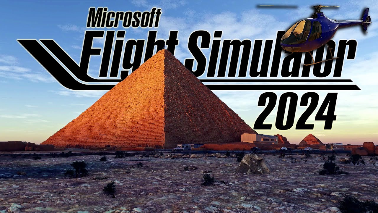 Flying Over the Pyramids at Sunset - Flight Simulator Relaxing Flight (MSFS 2024)