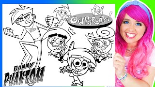 Coloring The Fairly Odd Parents & Danny Phantom Nickelodeon Coloring Pages | Prismacolor Markers