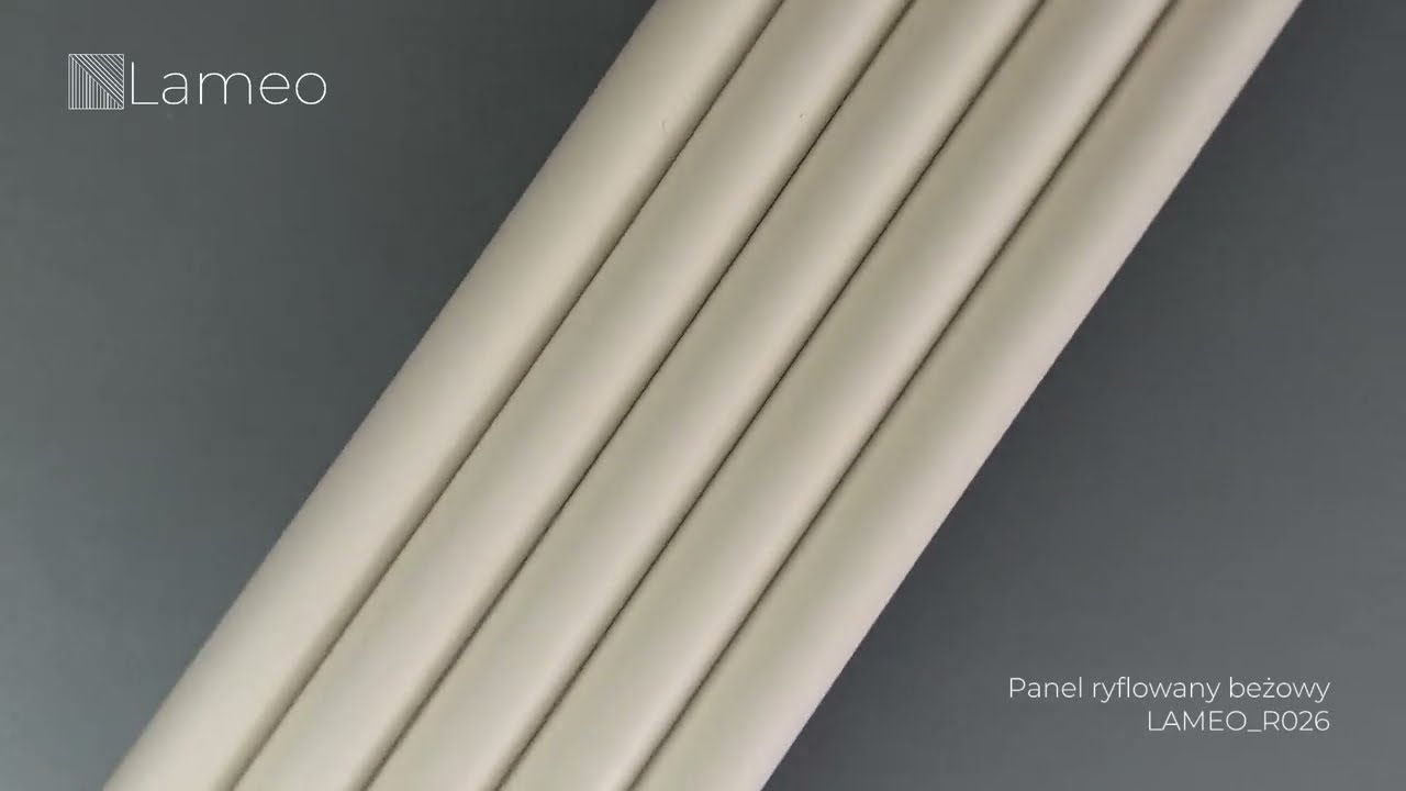 Prezentacja modnych beżowych paneli ryflowanych LAMEO