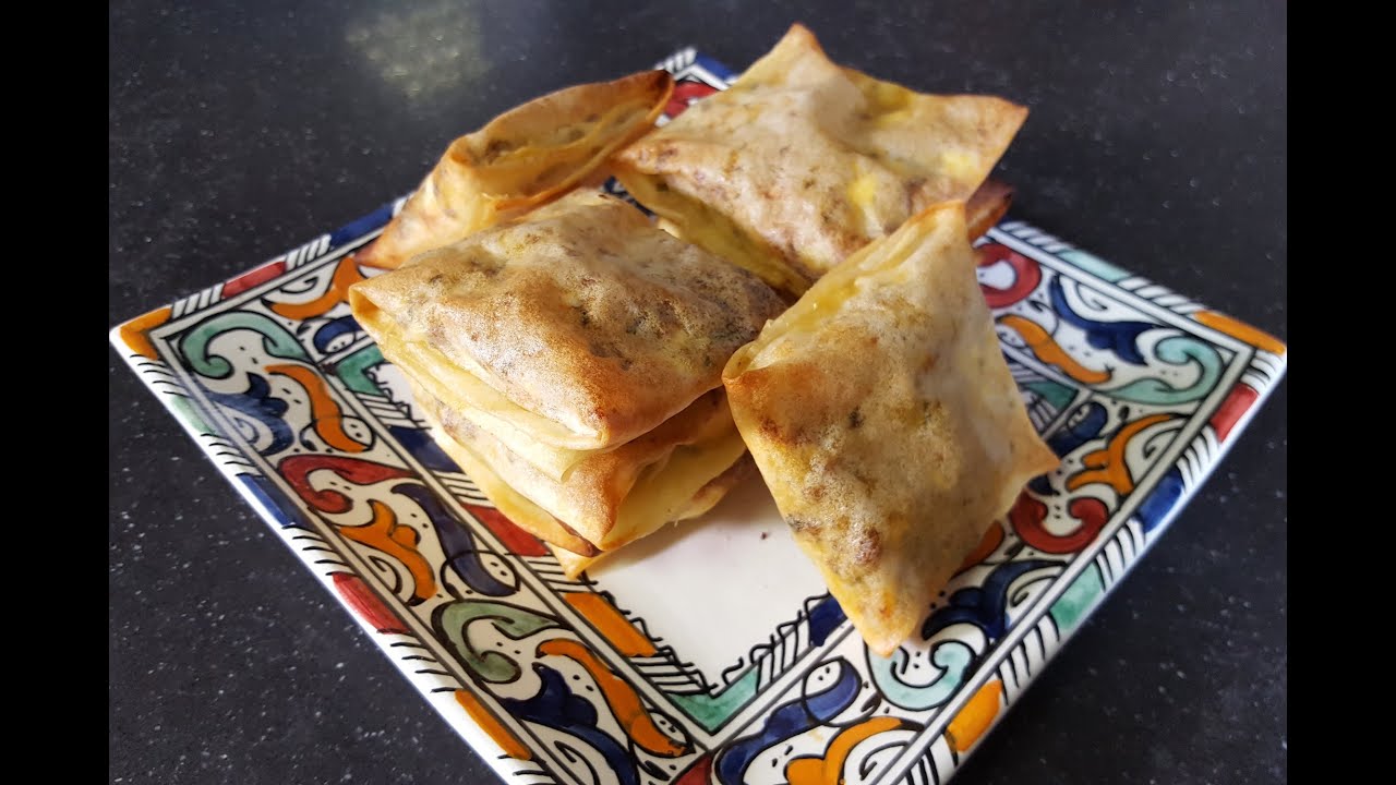 Gevulde (Loempiavel) Pakketjes met Gehakt