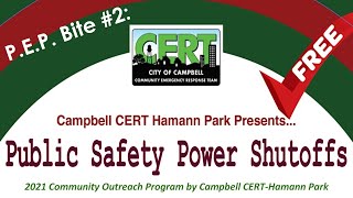 Campbell CERT PEP #2 Public Safety Power Shutoff (PSPS)