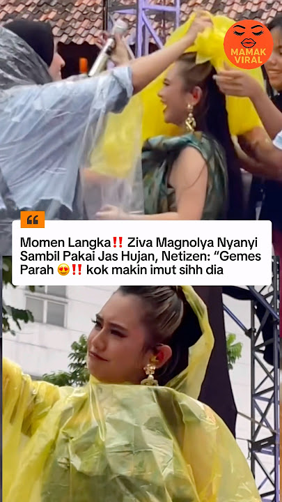 The Funny Moment of Ziva Magnolya During a Concert in the Rain 😍🌧️‼️ #trending #viralnews #virals...