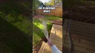 My backyard update! Day 15