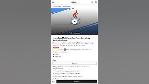 Udemy Free Courses | Learn Java Multithreading From Scratch By Ashish Gadpayle