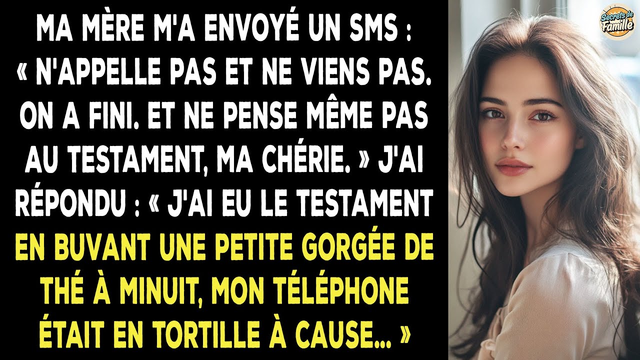 Maman M'a Texté : «N'appelle Pas Et Ne Viens Pas. On A Fini.» J'ai Répondu «Compris». Et À Minuit...