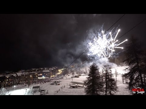 Feu d'artifice du 31 12 20 à Risoul