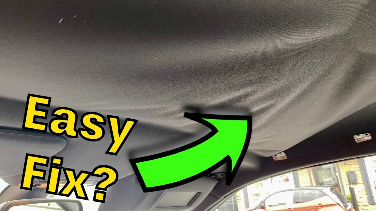 Headlining E46 Sagging Headlining Repair / Re-sticking a Drooping Car Headliner ...